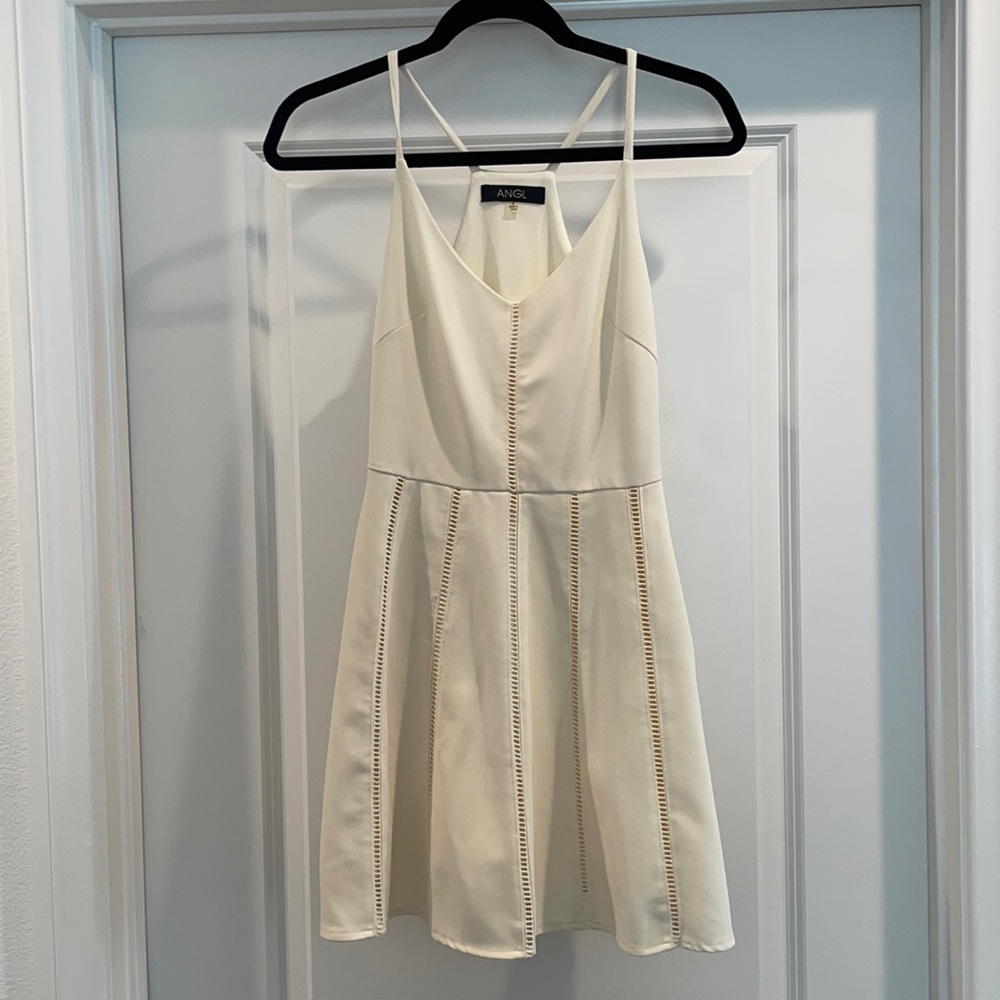 Ivory mini dress